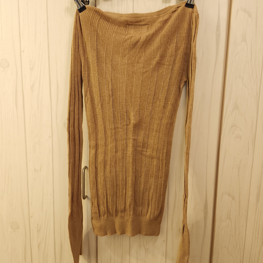 Women's Tan Sweater - Picture 3 of 5